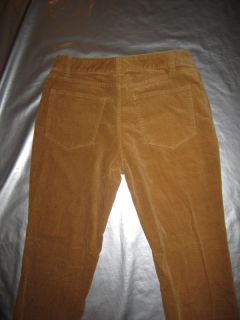 Coldwater Creek Velvet Pants Size 8 Petite 8P Honey Beige Stretch