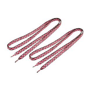 Rosallini White Black Red 1cm Wide Shoelaces for Shoe