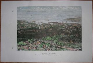 1889 Reclus Print Honolulu Hawaii 83