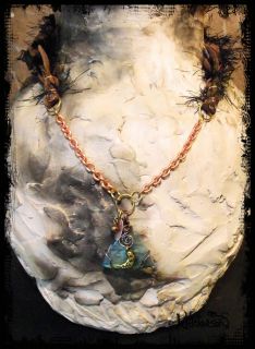Hickerson Moon Pyramid Amulet Necklace Chunky Talisman