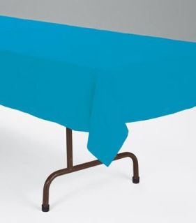  Plastic Table Cover 54x108" Turquoise