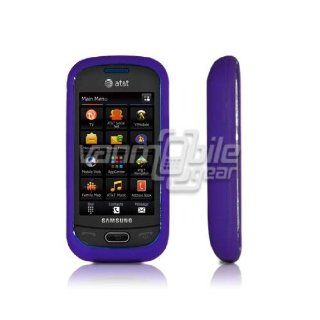 Purple Soft Silicone Case Cover + Screen Protector for