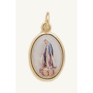 Our Lady of Grace Religious Medal   Gold Plated Jewelry 