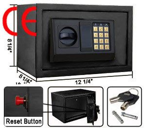 HOME SECURITY ELECTRONIC DIGITAL SAFE BOX FOR GUN OR JEWELRY: