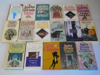  Agatha Christie Vintage Mystery Books ~ Hercule Poirot ~ Miss Marple