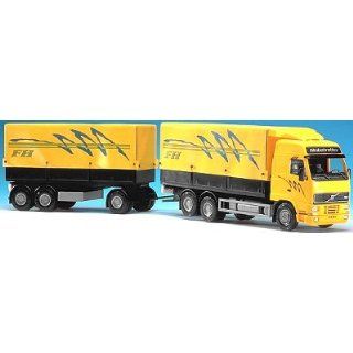 Emek 1/25 Volvo FH Truck and Trailer Yellow: Toys & Games