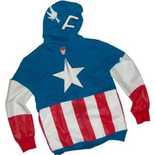 Captain America Costume    Marvel Hoodie Zipper Fleece