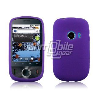 Purple Soft Silicone Skin Case for T Mobile Huawei Comet