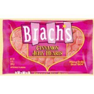 Brachs Candy Cinnamon Jelly Heart, 12 Ounce Packages (Pack of 12