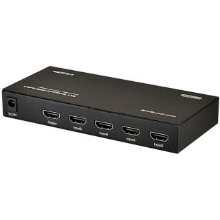 Monoprice 5 Port 1080P 3D Ready HDMI Switch w/ Built In Equalizer