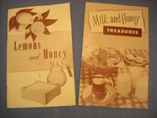  Honey Institute Recipe Cookbooks Milk Honey Lemons Honey