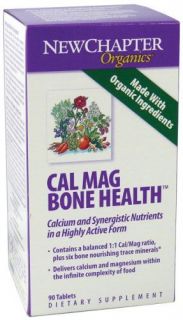 Cal Mag Bone Health 90 Tablets New Chapter Organics