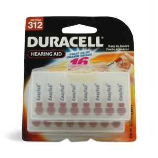  312 Easy Tab Hearing Aid Batteries 4 Packages of 16 Batteries