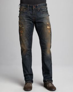 N1TYW True Religion Ricky Proclamation Baja Stripe Jeans