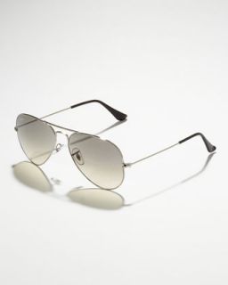 Classic Aviator Sunglasses, Silvertone