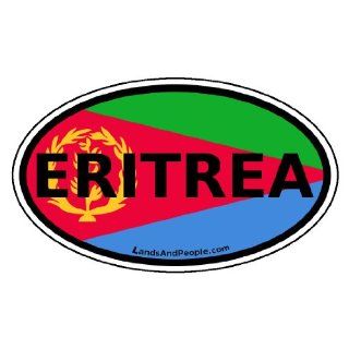 Eritrea Flag Africa State Car Bumper Sticker Decal Oval  