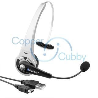 Bluetooth Headset Microphone USB Cable for Sony PS3