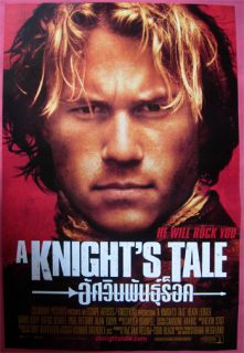  A Knight's Tale Thai Movie Poster Heath Ledger