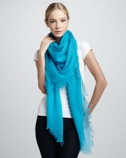 ultra lightweight cashmere scarf teal $ 225 exclusively ours