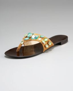 Giuseppe Zanotti Spa Stone Thong Sandal   