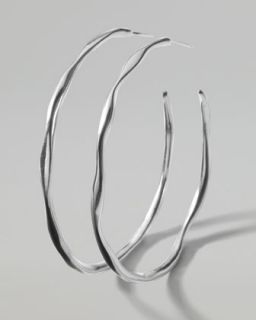  in silver $ 250 00 ippolita silver squiggle hoop earrings large