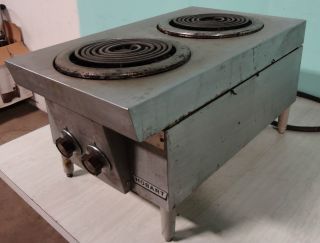  Hobart SS Dual Electric C Top Range Hot Plate Stove