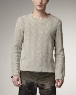 St. John Yellow Label Cable Knit Sweater   
