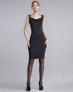 St. John Collection Beaded Knit Dress   Neiman Marcus