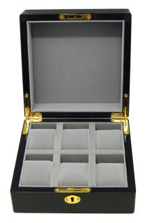this heiden watch box features storage for up to 6 watches the watch