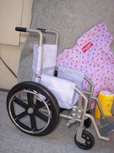  Girl Wheel Chair EXTRAS Crutches Leg Cast Hospital Gown
