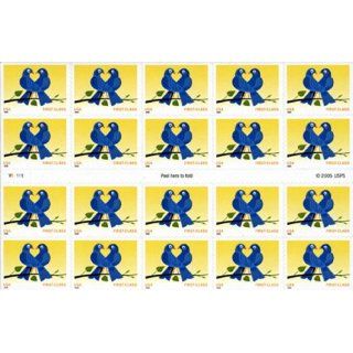 LOVE TRUE BLUE Pane 20 x 39 cent U.S. US postage stamps