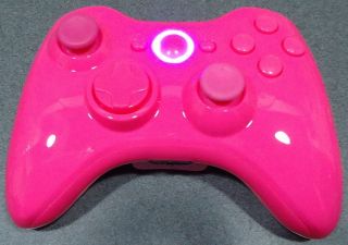 New Custom Xbox 360 Wireless Controller Pure Glossy Pink