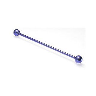 16g Titanium Industrial Piercing Barbell 1 2 16g 38mm~1