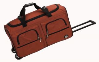 Rockland Luggage 36 Inch Rolling Duffle Bag, Red, Large
