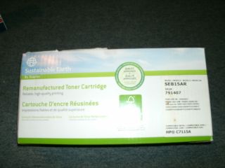  Earth Staples SEB15AR Toner Cartridge Compatible with HP C7115A