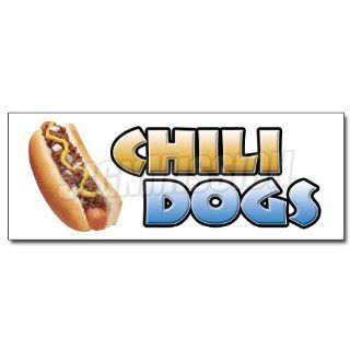 48 CHILI DOGS DECAL sticker hot dog cart stand