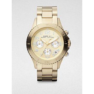 Marc by Marc Jacobs Gold Tone Stainless Steel Bracelet Mens Watch