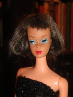  VINTAGE AMERICAN GIRL Mattel BARBIE doll SILVER Brunette LONG Hair AO