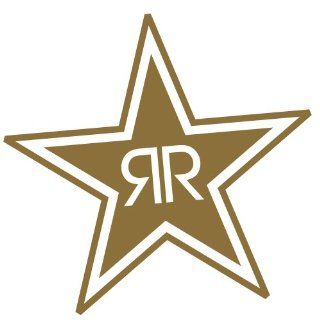 Rockstar Energy Drink Gold Sticker RR Rock Star logo racing dirt bike