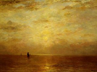hendrik mesdag setting sun quality canvas giclee we re offering this 8
