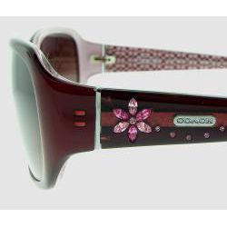 NWT Genuine Coach Henriette S782A burgundy Sunglasses Hard Case retail