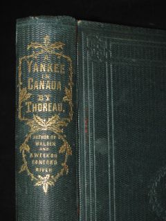 1866 RARE 1st Edition Henry David Thoreau Civil Disobedience Yankee in