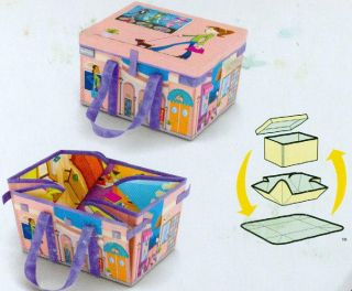 Quick Bin Dolls Boutique Set Playmat Converts into Storage Bin   New
