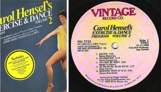 Carol Hensel Exercise Dance Program Vol 2 1981 Vintage VNI 7733 Vinyl