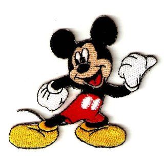 Mickey Mouse pointing  This Way  Embroidered Iron On