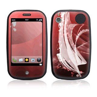 Abstract Red Feather Design Decal Skin Sticker for Palm