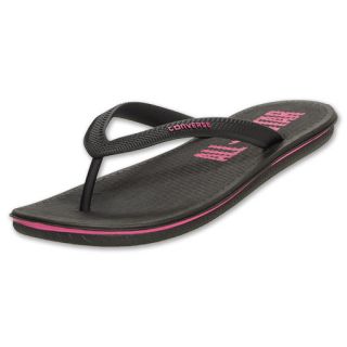 Converse Sandstar Womens Flip Flops Black/Pink