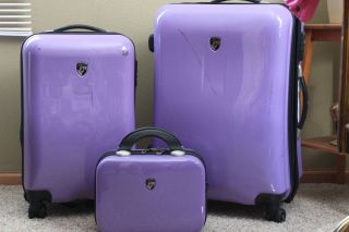 Heys 3 Piece Hardsidespinner Luggage Set w Packing Cubes