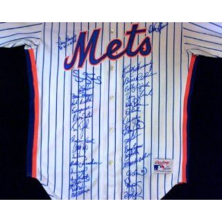 1986 NY Mets World Champions Team Signed Authentic Jersey