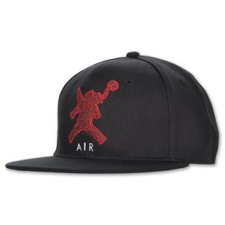 Jordan Iconic Fitted Cap Black/Red